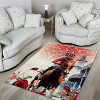 Kentucky Horse Racing Area Rug 151st Derby Party