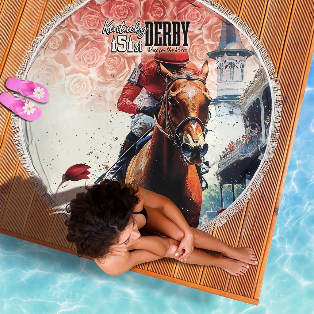 Kentucky Horse Racing Beach Blanket 151st Derby Party