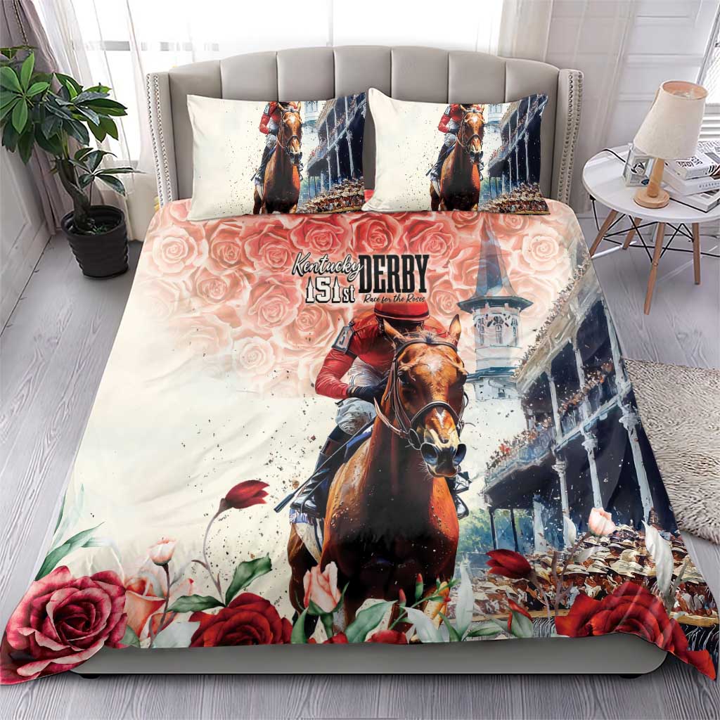 Kentucky Horse Racing Bedding Set 151st Derby Party