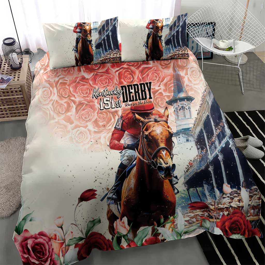 Kentucky Horse Racing Bedding Set 151st Derby Party