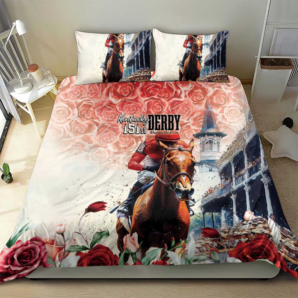 Kentucky Horse Racing Bedding Set 151st Derby Party