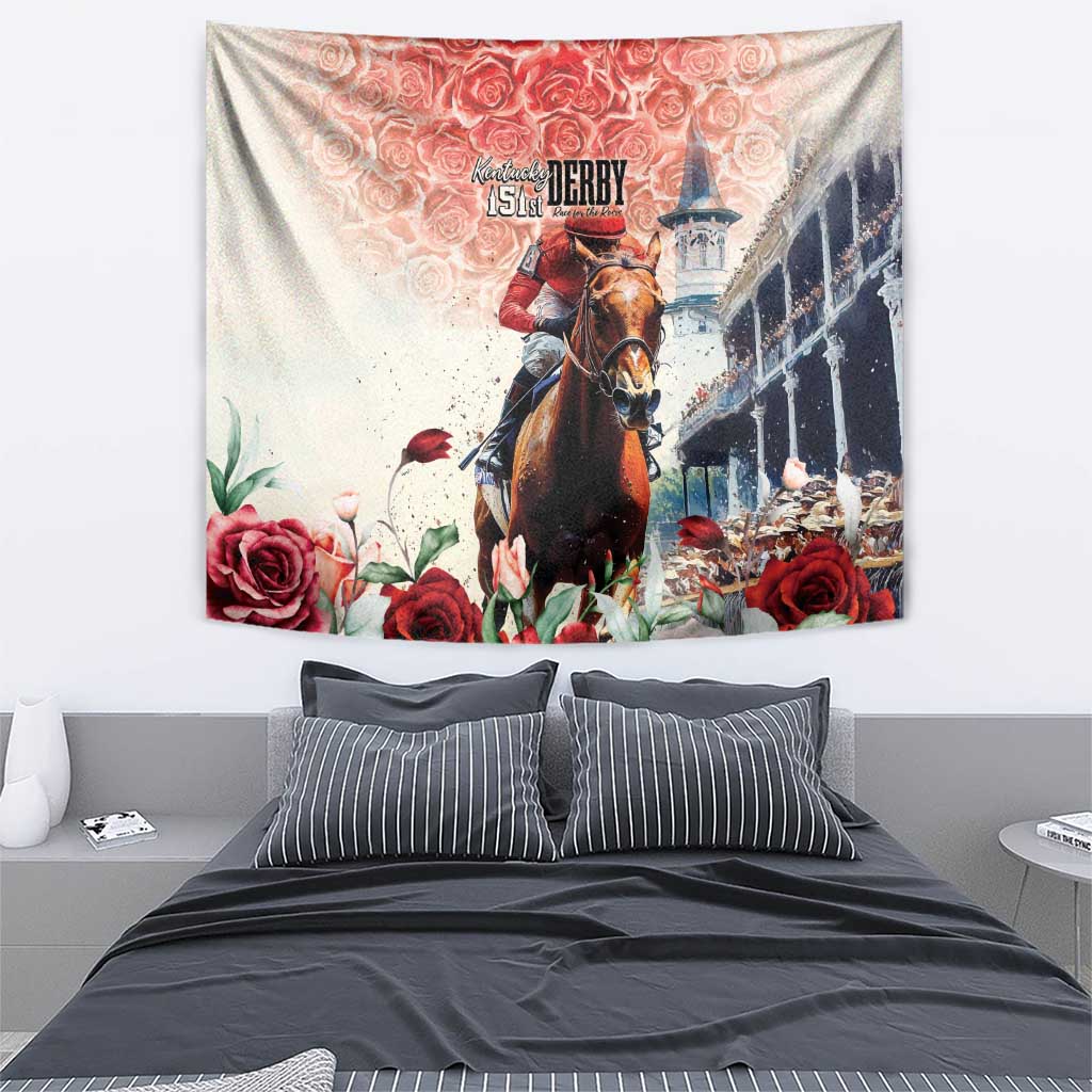 Kentucky Horse Racing Tapestry 151st Derby Party