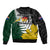 Personalised New Zealand Vs South Africa Rugby Bomber Jacket Rivals - Tribal Style LT7 - Wonder Print Shop