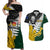 Personalised New Zealand Vs South Africa Rugby Couples Matching Off Shoulder Maxi Dress and Hawaiian Shirt Rivals - Tribal Style LT7 - Wonder Print Shop