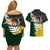 Personalised New Zealand Vs South Africa Rugby Couples Matching Off Shoulder Short Dress and Hawaiian Shirt Rivals - Tribal Style LT7 - Wonder Print Shop