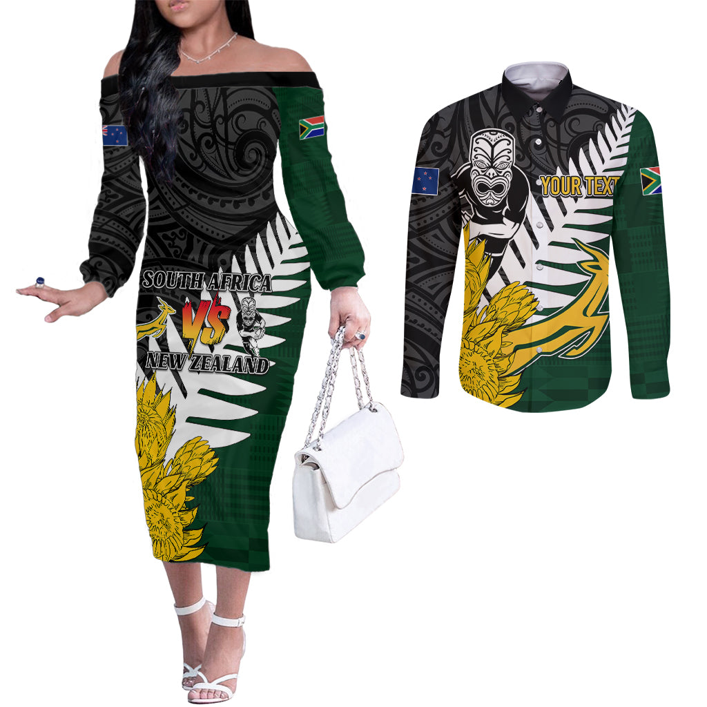 personalised-new-zealand-vs-south-africa-rugby-couples-matching-off-the-shoulder-long-sleeve-dress-and-long-sleeve-button-shirts-rivals-tribal-style