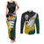 Personalised New Zealand Vs South Africa Rugby Couples Matching Tank Maxi Dress and Long Sleeve Button Shirts Rivals - Tribal Style LT7 - Wonder Print Shop