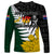 Personalised New Zealand Vs South Africa Rugby Long Sleeve Shirt Rivals - Tribal Style - Wonder Print Shop