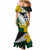 Personalised New Zealand Vs South Africa Rugby Mermaid Dress Rivals - Tribal Style - Wonder Print Shop