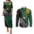 Personalised New Zealand Vs South Africa Rugby Couples Matching Puletasi Dress and Long Sleeve Button Shirts Rivals Dynamics LT7 - Wonder Print Shop