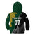 Personalised New Zealand Vs South Africa Rugby Kid Hoodie Rivals Dynamics - Wonder Print Shop