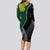 Personalised New Zealand Vs South Africa Rugby Long Sleeve Bodycon Dress Rivals Dynamics - Wonder Print Shop