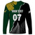 Personalised New Zealand Vs South Africa Rugby Long Sleeve Shirt Rivals Dynamics - Wonder Print Shop