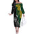 Personalised New Zealand Vs South Africa Rugby Off The Shoulder Long Sleeve Dress Rivals Dynamics - Wonder Print Shop