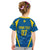 Personalised Sweden Football Kid T Shirt Women World Cup 2023 Blagult Glacial Inspired - Wonder Print Shop