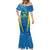 Personalised Sweden Football Mermaid Dress Women World Cup 2023 Blagult Glacial Inspired - Wonder Print Shop