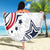 USA Rugby 2024 Custom Beach Blanket GO Eagles Assemble LT7 - Wonder Print Shop