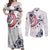 USA Rugby 2024 Custom Couples Matching Off Shoulder Maxi Dress and Long Sleeve Button Shirt GO Eagles Assemble LT7 - Wonder Print Shop