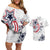 USA Rugby 2024 Custom Couples Matching Off Shoulder Short Dress and Hawaiian Shirt GO Eagles Assemble LT7 - Wonder Print Shop