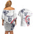 USA Rugby 2024 Custom Couples Matching Off Shoulder Short Dress and Hawaiian Shirt GO Eagles Assemble LT7 - Wonder Print Shop