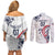 USA Rugby 2024 Custom Couples Matching Off Shoulder Short Dress and Long Sleeve Button Shirt GO Eagles Assemble LT7 - Wonder Print Shop