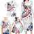 USA Rugby 2024 Custom Family Matching Long Sleeve Bodycon Dress and Hawaiian Shirt GO Eagles Assemble LT7 - Wonder Print Shop