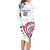 USA Rugby 2024 Custom Family Matching Long Sleeve Bodycon Dress and Hawaiian Shirt GO Eagles Assemble LT7 - Wonder Print Shop