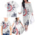 USA Rugby 2024 Custom Family Matching Off The Shoulder Long Sleeve Dress and Hawaiian Shirt GO Eagles Assemble - Wonder Print Shop