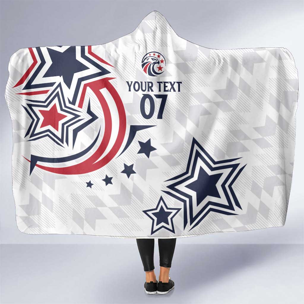 USA Rugby 2024 Custom Hooded Blanket GO Eagles Assemble