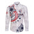 USA Rugby 2024 Custom Long Sleeve Button Shirt GO Eagles Assemble - Wonder Print Shop