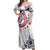 USA Rugby 2024 Custom Off Shoulder Maxi Dress GO Eagles Assemble - Wonder Print Shop