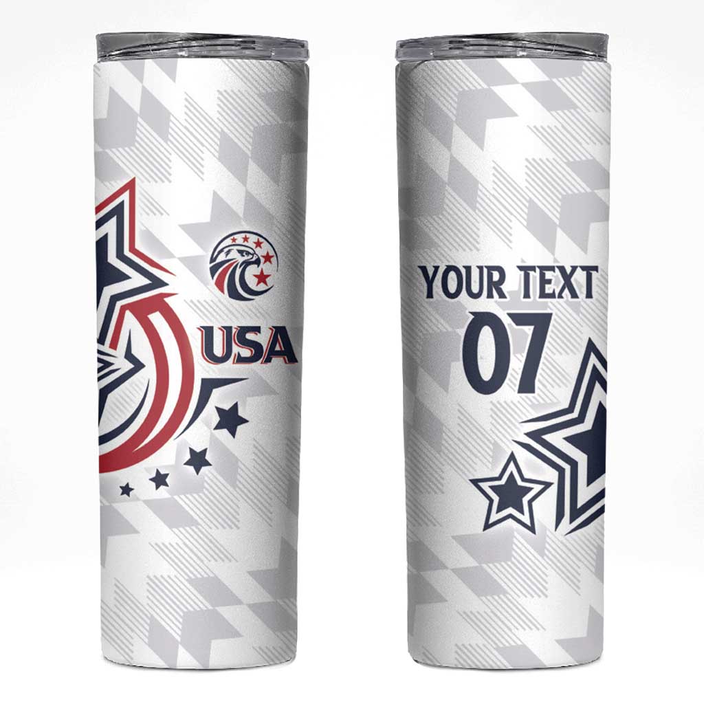 USA Rugby 2024 Custom Skinny Tumbler GO Eagles Assemble