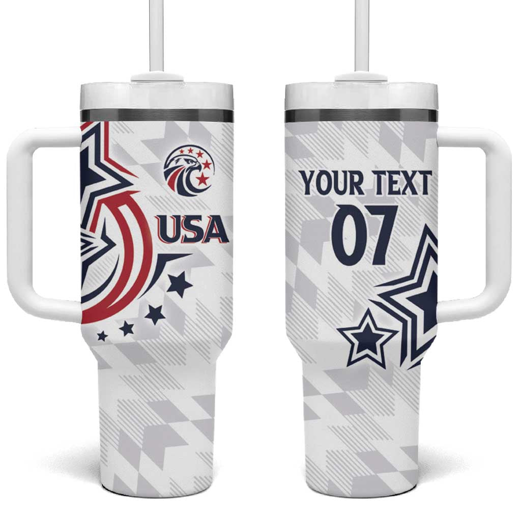 USA Rugby 2024 Custom Tumbler With Handle GO Eagles Assemble