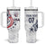 USA Rugby 2024 Custom Tumbler With Handle GO Eagles Assemble