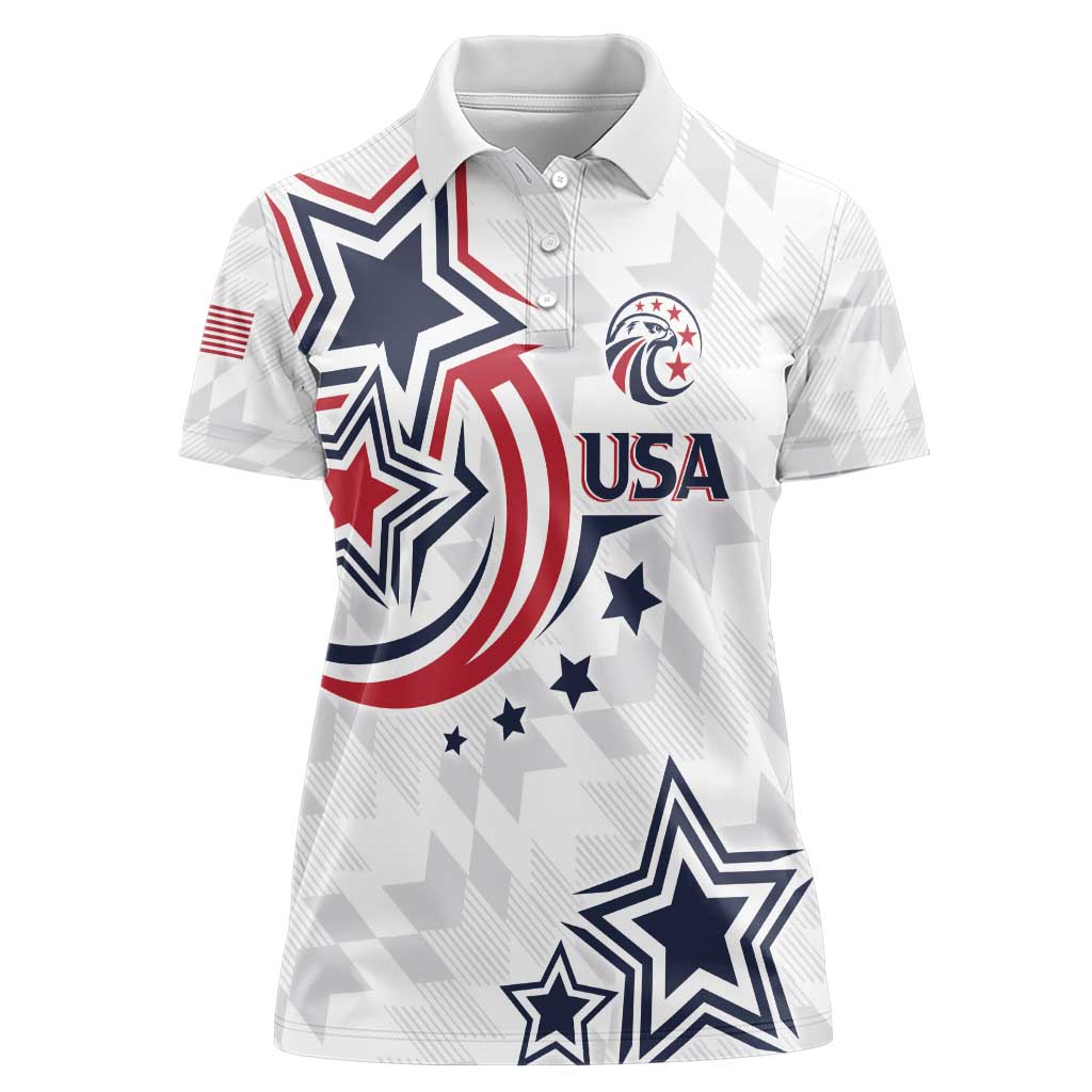 USA Rugby 2024 Custom Women Polo Shirt GO Eagles Assemble