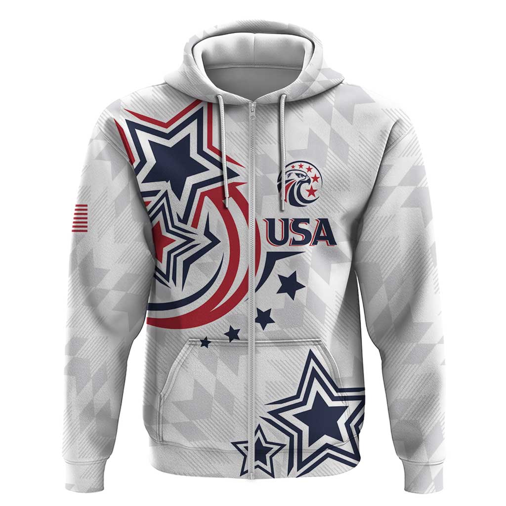 USA Rugby 2024 Custom Zip Hoodie GO Eagles Assemble