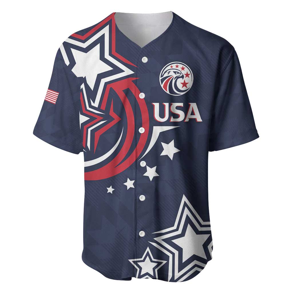 USA Rugby 2024 Custom Baseball Jersey GO Eagles Assemble - Blue Version LT7 - Wonder Print Shop