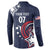 USA Rugby 2024 Custom Button Sweatshirt GO Eagles Assemble - Blue Version LT7 - Wonder Print Shop