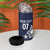 USA Rugby 2024 Custom 4 in 1 Can Cooler Tumbler GO Eagles Assemble - Blue Version LT7 - Wonder Print Shop