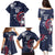 USA Rugby 2024 Custom Family Matching Puletasi and Hawaiian Shirt GO Eagles Assemble - Blue Version - Wonder Print Shop