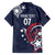 USA Rugby 2024 Custom Family Matching Puletasi and Hawaiian Shirt GO Eagles Assemble - Blue Version - Wonder Print Shop