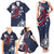 USA Rugby 2024 Custom Family Matching Tank Maxi Dress and Hawaiian Shirt GO Eagles Assemble - Blue Version - Wonder Print Shop