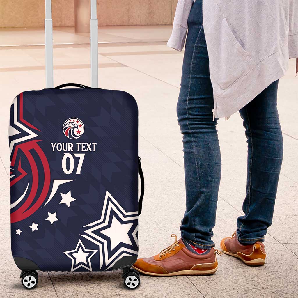 USA Rugby 2024 Custom Luggage Cover GO Eagles Assemble - Blue Version - Wonder Print Shop