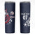 USA Rugby 2024 Custom Skinny Tumbler GO Eagles Assemble - Blue Version