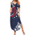 USA Rugby 2024 Custom Summer Maxi Dress GO Eagles Assemble - Blue Version