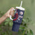 USA Rugby 2024 Custom Tumbler With Handle GO Eagles Assemble - Blue Version