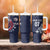 USA Rugby 2024 Custom Tumbler With Handle GO Eagles Assemble - Blue Version