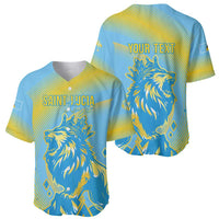 Saint Lucia Cricket Personalized Baseball Jersey The Roaring King - Wonder Print Shop