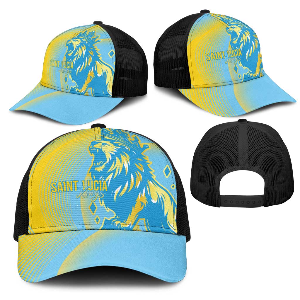 Saint Lucia Cricket Mesh Trucker Cap The Roaring King - Wonder Print Shop