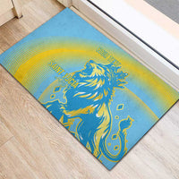 Saint Lucia Cricket Personalized Rubber Doormat The Roaring King - Wonder Print Shop